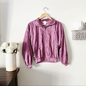 Adidas vintage inspired track jacket/windbreaker lilac purple size medium